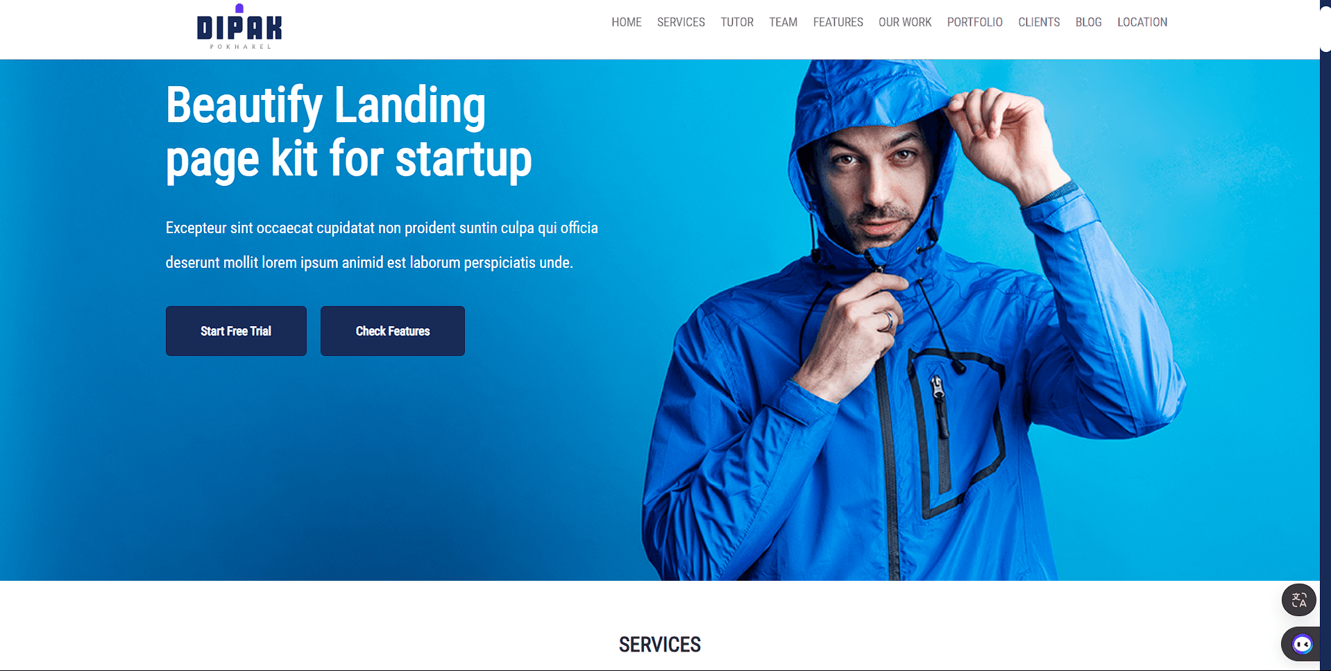 Landing Page Design